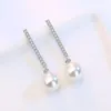 Boucles d'oreilles NEHZY plaqué argent pour femme, bijoux de haute qualité, mode rétro, Long pampille, zircone cubique