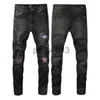 Mens Jeans 2022SS new European and American mens designer hiphop jeans high street fashion tide brand cycling motorcycle wash patch letter loose fit pants High Quali