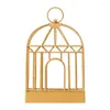 Decorative Plates Wrought Iron Golden Bird Cage Mosquito Coil Shelf Creative Home Summer Practical Ornaments