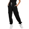 Pantalon femme jambe large Yoga taille haute confortable danse sport poche élastique mode Simple polyvalent