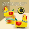 Intelligence toys Kids Electric Hen Laying Eggs Walking Toy Music Interactive Educational Toys for Boys Girls Birthday Christmas Gift 230911