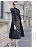 Women's Leather Jacket Real Sheepskin Coat Female 90% White Duck Down Jackets 7xl Clothes Women Fur Collar Pph18772023
