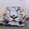 2023 Decke Wildlife 3D HD Bild Anpassung Designer Weicher Teppich Sofa Bettwäsche Halloween Weihnachtsgeschenk