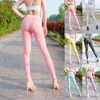 Leggings pour femmes Femmes Voir à travers Soyeux Haute Élastique Sheer Ultra-mince Pantalon Skinny Glace Soie Sans Couture Perspective Yoga Pantalon