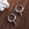 Hoop Earrings Stainless Steel For Men Boys Punk Ear Stud Hip Hop Earring Gothic Jewelry Party Gifts Accessories