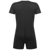 Women's Swimwear Men Swimsuit Round Neck Short Sleeve Jumpsuit Summer Sports Exercise Running Casual Invisible Zipper One-pieces Rompers