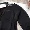 Babykleertjes mode Taille ontwerp jurk voor meisje designer Kids japon Maat 100-150 CM Lange mouwen Kind rok Sep05