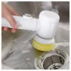 Five in one electric scrubber, electric cleaning brush, kitchen, bathroom, multifunctional