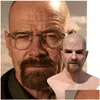 Party Masks Movie Celebrity Latex Mask Breaking Bad Professor Mr. White Realistic Costume Halloween Cosplay Props CPA5799 SEP05 DROP DHKMQ