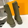 مصمم فاخر ملون نقي Martens Boots Womens 100 ٪ الجلود في الهواء الطلق حفلة مطبوعة رسالة كاحل الحذاء سيدة مثيرة أزياء الراحة غير المنقولة