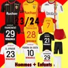 23 24 Maillot RC Lens Soccer Jerseys Barbe Special Frankowski Sotoca Fofana sa 2023 2024 Pereira da Costa Mendy Football Kids 97 98 Retro Home Arsene Magnier Kits