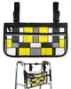 収納バッグ幾何学的フィギュア黄色の抽象車椅子バッグポケット付きアームレストサイド電気スクーターウォーキングフレームポーチ