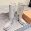 مصمم -حميق لباس البقر من الجلد راكب الدراجة النارية أحذية الركبة مكتنزة الكعب Zip Knight Boots Fashion Squar