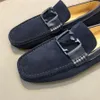 14 Model Casual Men Glossy Shoes Luxury Brand Slip On Formal Loafers Moccasins Designer italiensk svart hane som kör platt andas