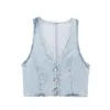 Titel van het item Zomer korte dames denim vest minirok set