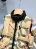 Weste 23ss Designer Kinderweste Baby-Outwear Weste mit Khaki-Karomuster, Größe 100–160 cm, Spleißdesign, ärmellose Jacke, 9. August