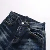 Jeans da uomo Stree Dsquare Moda Street People Stile Moto Cowboy Pantaloni Strappati Tempo libero Snello Inkjet d2842