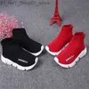 Hot Fashion Boots For Kids Speed Trainer Sock Toddler Boys Girls Youth Socks Sneakers Black Red Children Designer Shoes Q230911