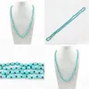 Beaded Necklaces St0293 Fashion Design Necklace Boho Turquoise Women Handmade Knotted 38 Fancy Jewerly Gift Drop Delivery Jew Dhgarden Dhuzh