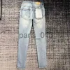 Men's Jeans Jeans Mens Jeans Purple Jeans Designer Pants Mens Jeans Ripped Jeans Straight Regular Jeans Denim Tears Loose Pants Washed Jeans CHG23071919 x0911