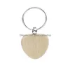 Party Favor Promotional Handicrafts Souvenir Plain Diy Blank Beech Wood Pendant Key Chain Keychain With Ring Sep01 Drop Delivery Hom Dhnrh