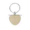 Party Favor Promotionnel Artisanat Souvenir Plaine DIY Blanc Hêtre Pendentif En Bois Porte-clés Porte-clés Avec Anneau Sep01 Drop Livraison Hom Dhnrh