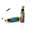 ice blue Color Glass Bottle PIPE Hookahs Water Bong Smoking Jamaica Pipe With Hose Tobacco Cigarette Herbal Pipes Tools Accessories ZZ