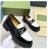 Casual Shoes Luxury brand womens loafers Fashion retro leather British style casual small shoes thick soles increase personality