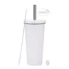 750ml Metal Tumblers With Lids&Straws Stainless Steel Water Bottles Double Insulated Cups Drinking Milk Mugs Tumbler ups