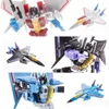 Dönüşüm Oyuncaklar Robotları Jinbao Starscream Thundercracker Skywarp F15 FG01 DS01 DF06 SET Uçak Anime Eylem Modeli Dönüşüm Robot Oyuncakları 230911