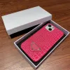 with Box Fashion Designer Phone Cases for iPhone 14 14pro 14plus 13 12 11 pro max XR Hard Shell Crocodile Pattern Leather Cover CYG2391115-3