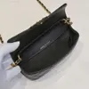 Designer Bag 7A Quality Eyeglass Case Channel Chains Handbags Black Caviar Real Leatheh