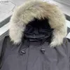 Parkas pour hommes GOOSES Coat hommes vestes d'hiver véritable col de fourrure de loup à capuche extérieur chaud et coupe-vent manteaux avec casquette amovible parka vêtements d'extérieur doudoune HKD230911