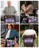 Sacos de armazenamento Roxo Aquarela Mandala Saco de cadeira de rodas com bolsos braço lateral scooter elétrico andando bolsa