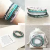 Beaded Mg0098 4 Mm Mini Gemstone Bracelet Set Crystal Indian Agate Chakra Beads New Design Natural Stone Energy Jewelry Drop Dhgarden Dheyn