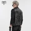 Coletes masculinos Steel Master Design Original Rock Punk Rivet Metal Vest Top Lace Up Preto 230909