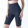 Strój jogi wyrównaj lu-07 damskie szorty jogi fitness prowadzący fałszywy trening swobodny oddychający dla kobiet, szybkie suszące pięciopunktowe spodnie