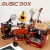 Dekorativa föremål Figurer Retro Nostalgic Music Box Home Decoration Music Box Cafe Wedding Atmosphere Wine Cabinet Decor Creative Valentine's Day Gift 230911