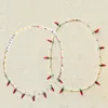 Ожерелья с подвесками из стекла, красного перца Чили, Ожерелье с пресноводным жемчугом, женские украшения