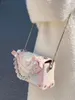 Sacs de soirée japonais mignon coeur cristal sac carré perle épaule messager portable femmes chaîne sac à main sacs à main