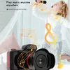 Appareils photo jouets 2023 Appareil photo numérique pour enfants 360 Objectif rotatif 26MPX MP3 Enfants SLR HD Vidéo Selfie Jouets pour cadeau 230911