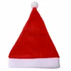 Décorations de fête de Noël Chapeaux courts en peluche de Noël Chapeaux de Noël pour adultes et enfants Casquette de Noël par Ocean-shipping P77