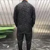 Fatos masculinos 2023 verão estilo chinês tang terno de duas peças tendência de moda personalizado longtu placa botão roupas