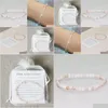 Perlé Mg0019 Vente en gros 4 mm Mini bracelet de pierres précieuses Aventurine rose Femmes Yoga Mala Protection de l'énergie Bijoux Drop Livraison Dhgarden Dht23