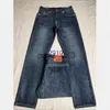 Jeans voor heren Echte jeans voor heren Lange broek Heren Grove lijn super religie Jeans Kleding Man Casual potlood Blauw Zwart Denim broek CXG2308039 x0911