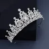 Peli di notti tiara cristallo cristallo tiara corona argento coloratori accessori per capelli da sposa accessori per capelli