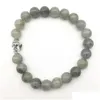 Perlé Sn1292 Deisgner Bouddha Tête Bracelet Nouvelle Arrivée Yoga Bijoux Naturel Labradorite En Gros Drop Livraison Bracelets Dhgarden Dh7Vu