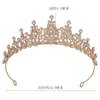 Abito da sposa da sposa Piccola corona di cristallo per le donne Ragazze Semplici diademi coreani Corona per capelli Accessori per gioielli