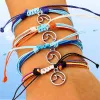 verstellbares, individuelles 100-wasserdichtes, gewebtes Böhmen-Pura-Vida-Armband9812416 LL