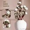 Blocks Creative 515Pcs Cotton Bouquet Building Blocks Flower Model Home Decoration DIY Assembled Set Toy for Kids Girls Gift R230911